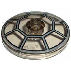 Part 3960pb013 Trans-Black Dish 4 x 4 Inverted (Radar) with Radial Jedi Starfighter Cockpit Pattern 